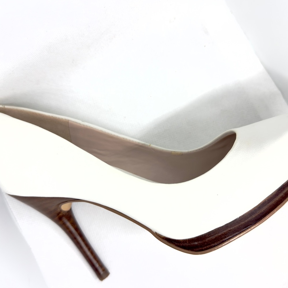 Nine West Women's Classic White Heels Pumps Platform - Picture 7 of 7